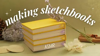 Bookbinding relieves my stress & anxiety ✦ ASMR case binding process, no music, no talking