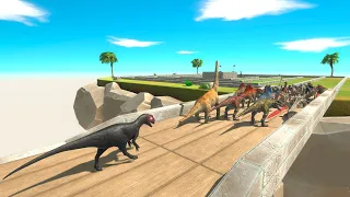 All Units Escape from Deadly Allosaurus - Animal Revolt Battle Simulator