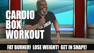 Cardio Boxing Fat Burner Workout! Low Impact Aerobic Fitness Exercise!  Lose Weight! Get In Shape!