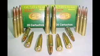 Calibre 7,65 x 54 mm Mauser Argentino. Historia y prestaciones.