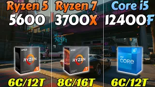 R5 5600 vs R7 3700X vs i5-12400F - RTX 3080 and RTX 3060