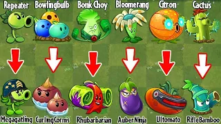 PvZ 2 Discovery - Every Plant Evolution NOOB - PRO - HACKER (China & International)