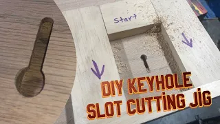 DIY keyhole router bit jig