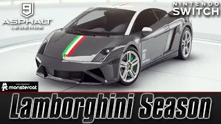 Asphalt 9 Legends (Switch): LAMBORGHINI SEASON PREVIEW | NEW CARS, SEASON PASS, EVENTS & MORE