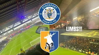 LIMBS & LATE DRAMA | Stockport County vs Mansfield Town Match Day Vlog