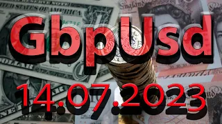 GBP USD. 14.07.2023. Прогноз форекс, разметка, сигналы на сегодня.