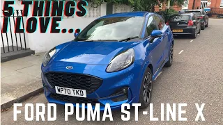 5 THINGS I LOVE ABOUT THE 2021 FORD PUMA ST-LINE X EDITION REVIEW! DOES YOUR CAR HAVE THIS FEATURE?!