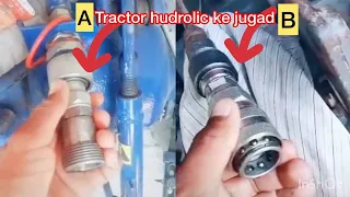 Tractor ki hydrolic ko trolly ki hydrolic pump se add krne ke jugad