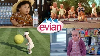 All Amazing Evian Singing Dancing Surfing Rolling Babies and Making of Commercials Ever