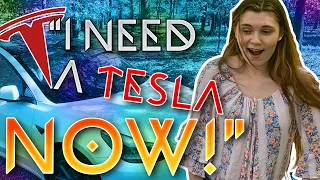 New Tesla Smile Addict “Wasn’t Expecting” the Tesla Acceleration! First Tesla Model 3 Test Drive!
