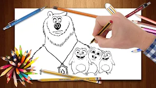 Grizzy and the Lemmings Drawing - How to Draw Grizzy and the Lemmings - How to Draw Lemmings