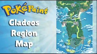 Drawing a Pokémon region Map for my Florida inspired region: Gladeos!