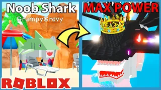 I Unlocked Max Shark Evolution & Defeated The Dragon King! | Roblox Shark Evolution