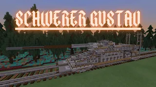 Minecraft: How to build a Railway Gun in Minecraft (Schwerer Gustav) Minecraft Railway Gun Tutorial