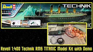 Revell Technik RMS TITANIC Model Kit with Realistic Lights and Sounds with Circuit Board Demo