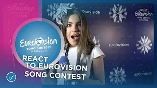 Junior Eurovision stars react to the Eurovision Song Contest