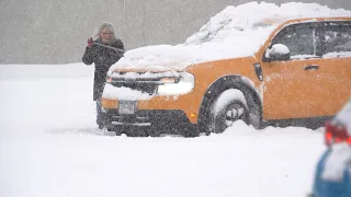 Crazy Heavy  Snow Covers Watertown, NY - 1/18/2024