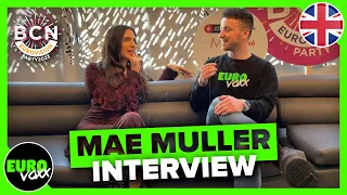 MAE MULLER - I WROTE A SONG (INTERVIEW) // BCN Eurovision Party 2023 // UK Eurovision 2023