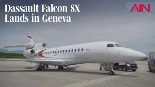 Dassault Pilots Fly Falcon 8X Business Jet Into Geneva For EBACE Show – AIN