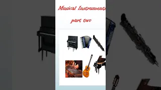 Musical instruments, part two. English Vocabulary. Music Art. #english #shorts #music