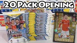 20 MATCH ATTAX EXTRA 2022 Pack Opening | Hunt For RONALDO 101 Card | Almost A Full Box | Chrome X