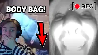 BODY PARTS IN A BAG? [15 Most Disturbing Things Caught on Doorbell Camera Part 17] #reaction