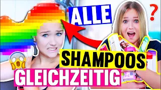 😳WAS PASSIERT, wenn man ALLE SHAMPOOS von DM MISCHT und GLEICHZEITIG BENUTZT⁉️😳⚠️