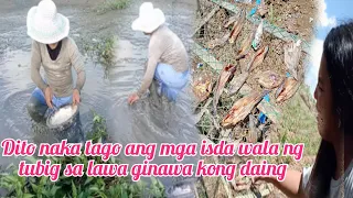 DITO NAKA TAGO ANG MGA ISDA WALA NG TUBIG SA LAWA GINAWA KONG DAING SOBRANG DAMI NITO