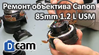 Ремонт системы автофокуса Canon EF 85mm 1.2 L USM