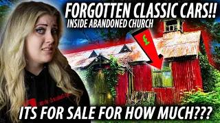 WE FOUND CLASSIC CARS IN THIS ABANDONED CHURCH| I CAN’T BELIEVE ITS FOR SALE| SOMETHINGS NOT RIGHT!!