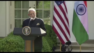 Modi speaks at the White House