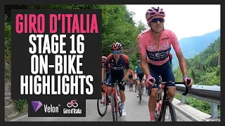 Giro d'Italia 2022: Stage 16 On-Bike Highlights