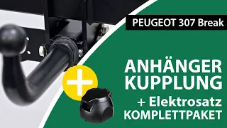 Anhängerkupplung abnehmbar PEUGEOT 307 Break  | AUTO-HAK Komplettsatz + Montage von Rameder