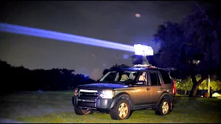 200 Watt car mounted laser!