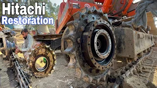 How To Hitachi Excavator Final Drive Repairing Process | Hydraulic Planetary Final Drive Repair
