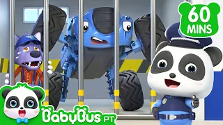 Lobo e Bagunceiro | 1 HORA DE BABYBUS BRASIL | Mecânico Bebê Panda | Músicas Infantis e Desenhos