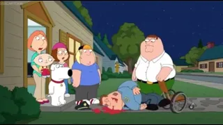 Peter Griffin beats people up over Mr Blue Sky