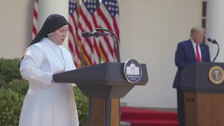 President Trump and Melania Trump participate in National Day of Prayer Event