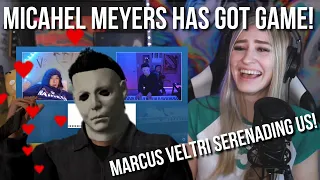 Michael Meyers (Marcus Veltri) SERENADES girls on OMEGLE! - (REACTION)