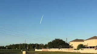 SpaceX Falcon 9 Intelsat 35e Launch View from Orlando, FL - 05-Jul-2017  7:38pm ET