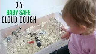 TODDLER ACTIVITIES AT HOME: DIY CLOUD DOUGH (EASY & TASTE SAFE) | SENSORY PLAY FOR BABIES & TODDLERS
