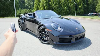 2021 Porsche 911 Turbo S Cabriolet: Start Up, Exhaust, Test Drive and Review