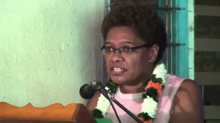 Acting Minister for Women, Mereseini Vuniwaqa, chief guest at the opening of Intl. Women's Day