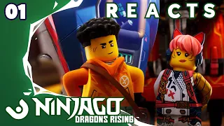 NINJAGOCAST REACTS! Dragons Rising | Episode 1 "The Merge: Part 1" Reaction