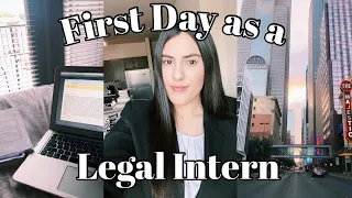 LAW SCHOOL VLOG: FIRST DAY AS A LEGAL INTERN + SEMESTER THOUGHTS?!