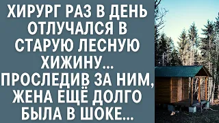 Хирург раз в день отлучался в старую лесную хижину… Проследив за ним, жена ещё долго была в шоке…