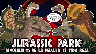 La evolución de Jurassic Park: Los dinosaurios de la película (1993) vs. la vida real (ANIMADA)