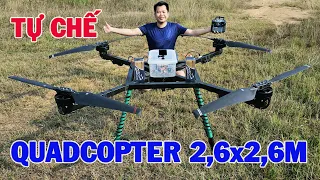 I building A Super BIG Quadcopter 2,6 x 2,6M Homemade