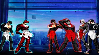 Clone Iori Yagami vs Iori yagami team [Mugen KOF]