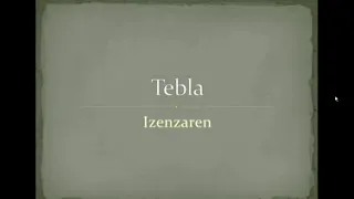 تحليل اغنية الطبلة إزنزارن Analysis of Tebla Izenzaren